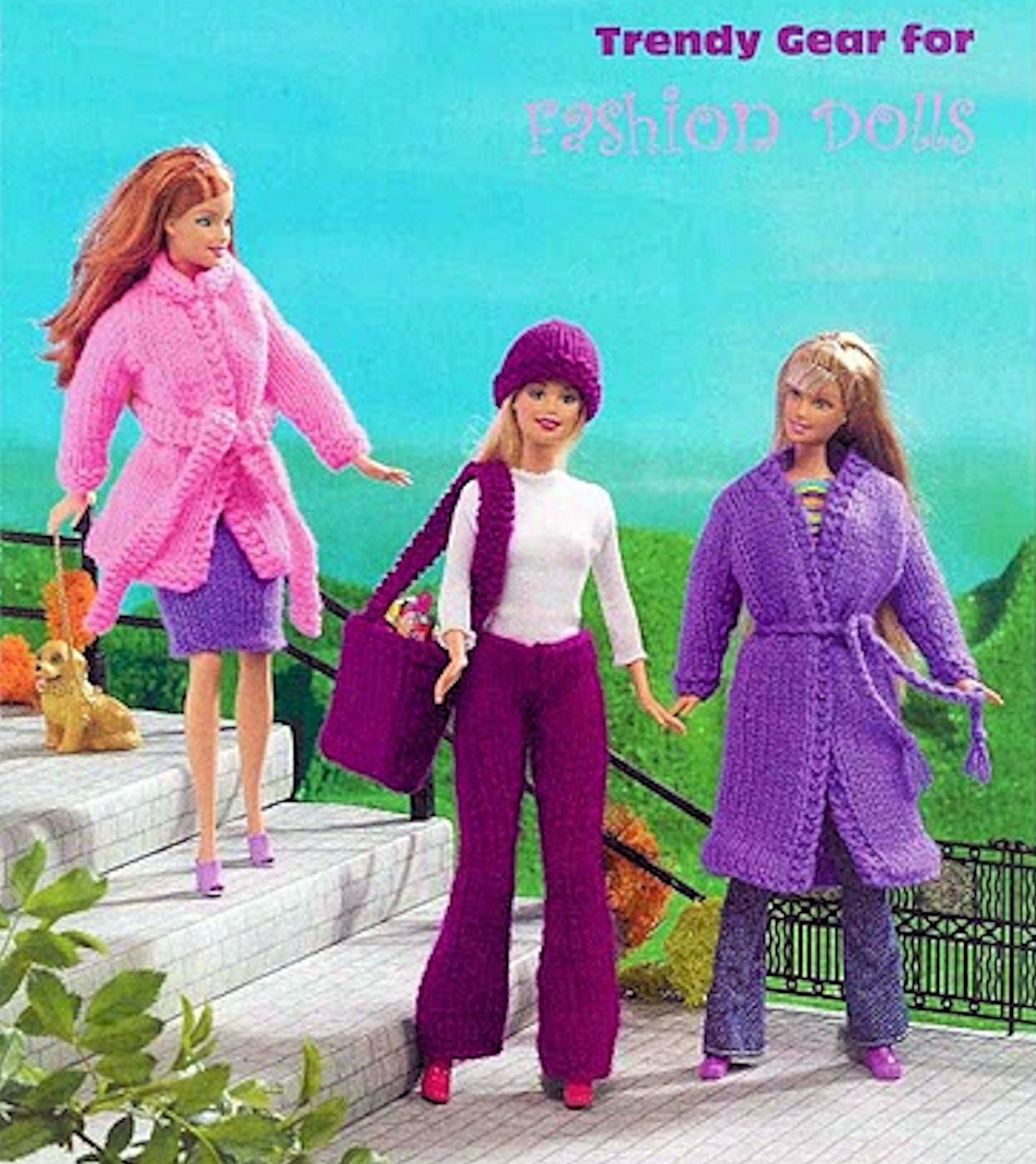 Barbie PDF 9 Complete Outfits Knitting Pattern Fits Fashion Etsy