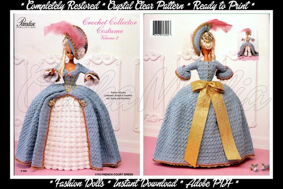 Buy Barbie 11 Inch Teen Doll French Court Dress Crochet Pattern in