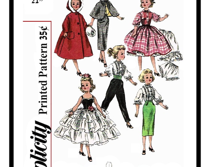 21 inch Glamour Fashion Doll Sewing Pattern in PDF Simplicity 2293