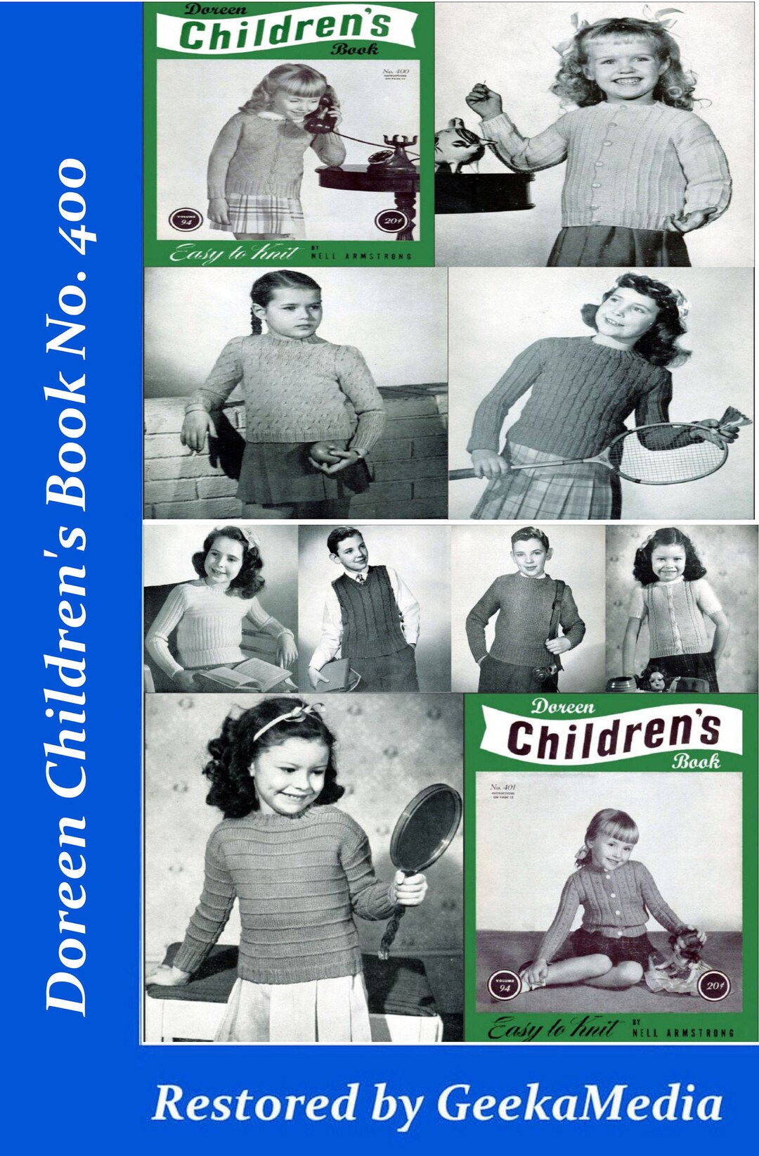 Sweater Knitting Pattern Book for Kids in HD PDF Etsy