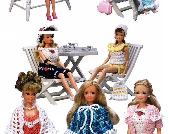 11 inch Barbie Crochet Patterns For Teen Fashion Dolls (Tammy, Sindy, Francie, Midge) PDF