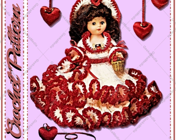 15 inch Sweetheart Ball Doll Crochet Pattern (Perfect Gift East to Make) Fully Restored in HD PDF