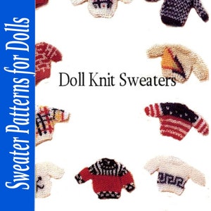 Barbie and Ken Teen Doll Sweater Patterns in PDF