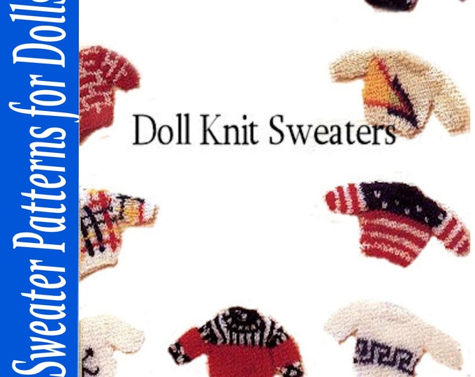 Barbie and Ken Teen Doll Sweater Patterns in PDF