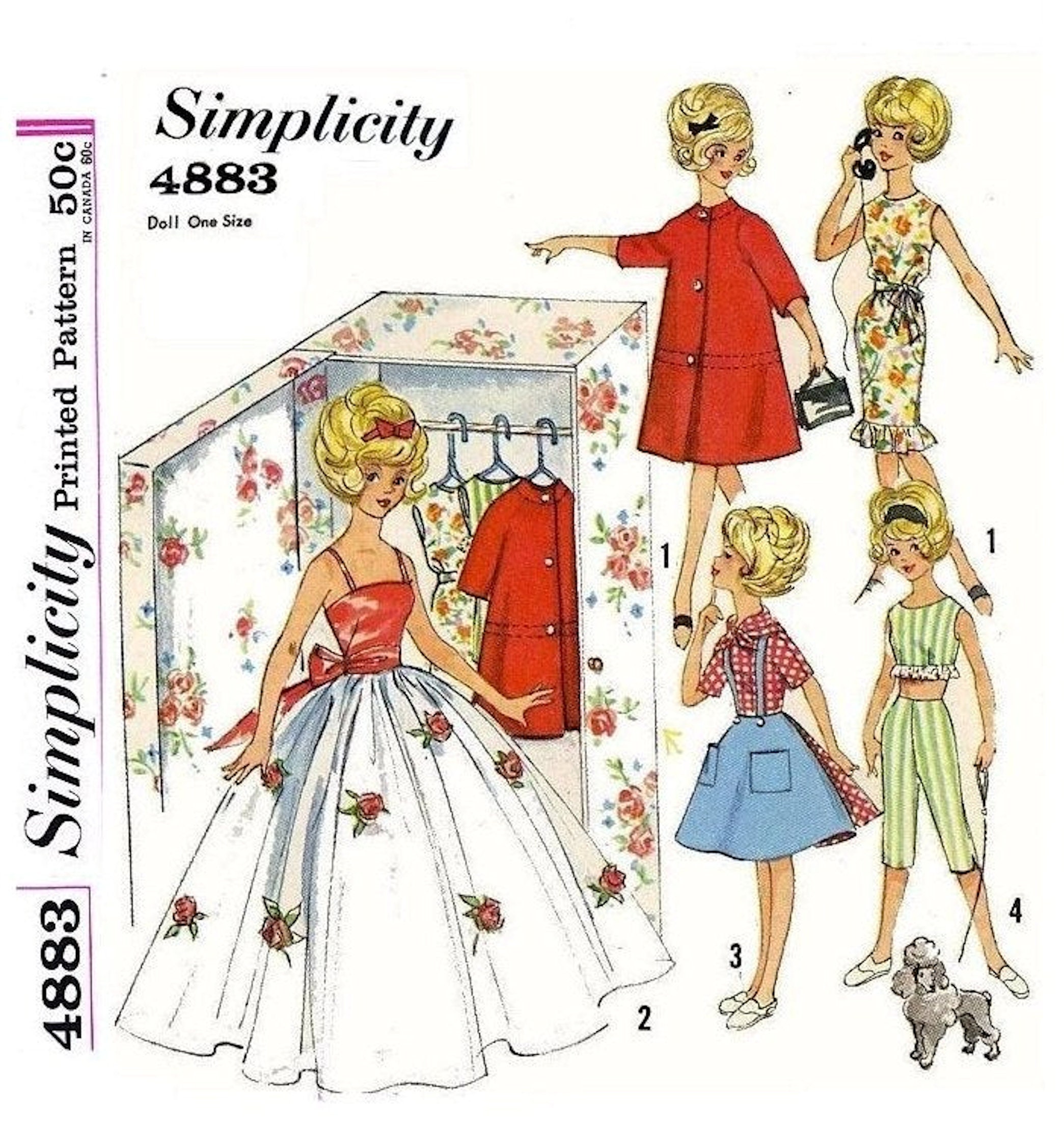 Barbie Doll Red Dress Sewing Pattern