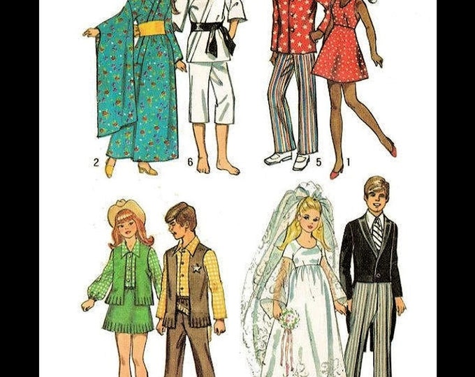 Barbie PDF Sewing Patterns Fits Fashion Size Teen Dolls 11 inches tall (Tammy, Sindy, Francie, Babette, Wendy, Babs, Cher) 5330