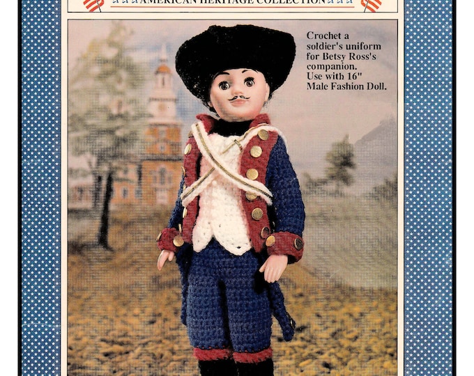 Patriot Uniform PDF Crochet Pattern for 16 inch Fashion Teen Doll C10