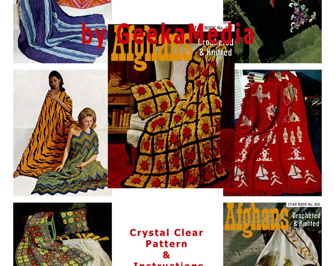 Afghan Patterns to Knit and Crochet in HD PDF