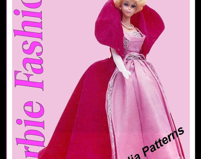 Barbie Sophisticated Lady #993 Reproduction and Repair PDF Sewing Pattern Fits Fashion Size Teen Dolls (Tammy, Sindy, Cher) 993