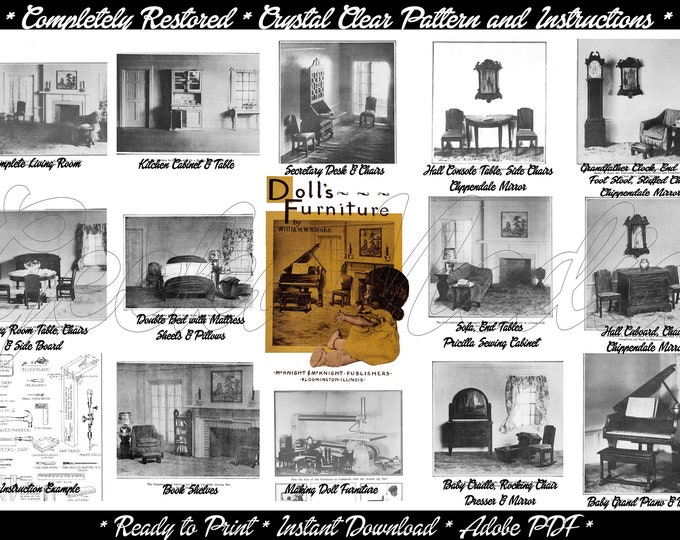 Make Your Own Dollhouse Furniture, Complete Plans and Instructions by William W Klenke in HD PDF