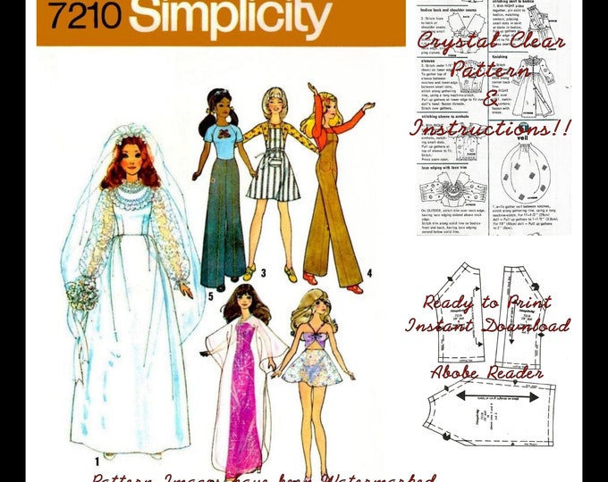 Crissy Dolls and Other 19 inch Fashion Dolls Sewing Pattern in PDF