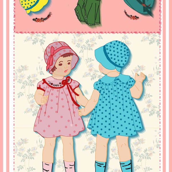 McCall 1933 22 inch Doll Sewing Pattern (Shirley Temple Patsy Lou, Reborn, Saucy Walker, Sweet Sue) in HD PDF