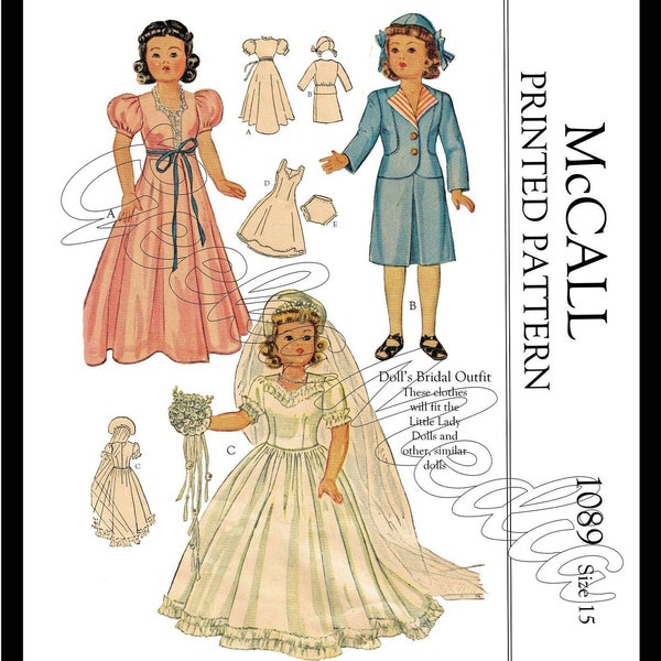Little Lady Doll and Other 15 inch Dolls Sewing Pattern in HD PDF