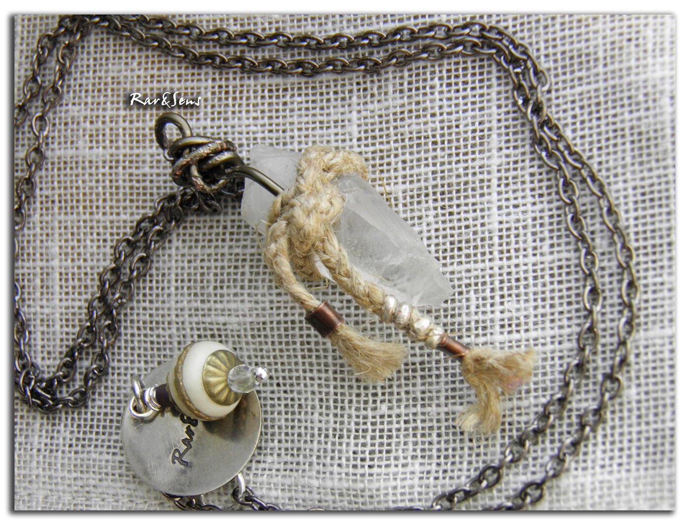 Tribal Necklace "Crystal Rock&