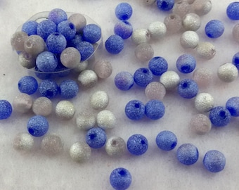 PH PandaHall 1220pz Perline di Vetro Blu per Braccialetti Perline Tema Oceano Perlina Vetro Rotonde Miste per La Creazione di Gioielli Bracciale Collane Orecchini Bigiotteria Fai Da Te