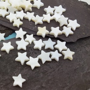 Perlmutt Perlen Sterne, Muschel Stern Perle, weiße Sterne Muschel Perlen, kleine Sterne Muschel Spacer Perlen, natürliche Sea Shell Stern Perlen