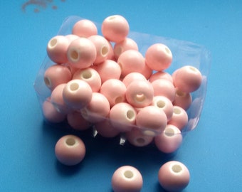 pink ceramic glazed beads,pink ceramic beads,big hole ceramic beads,small pink ceramic beads,8mm porcelain bead,pink porcelain beads