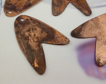 antique copper connectors,patina copper dangle connectors,large copper flower connectors for earrings,copper shapes blanks Connectors links
