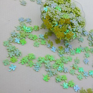 Holografische groen-gouden kleur glanzende pailletten, groene kleur klaver glitter, losse glitter voor gel nagels, groen slijm glitter, glitter voor hars