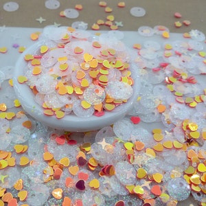 gouden glitter pailletten paillette mix, hars kunst stralende ster glitter, holografische gouden confetti mix, iriserende gouden harten nagellak Glitter