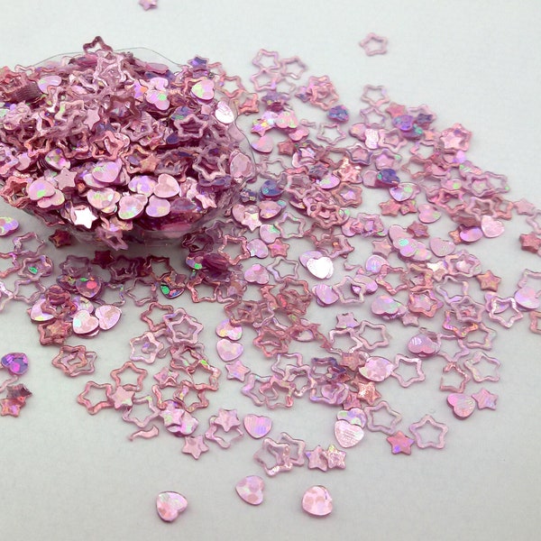 pink glitter sequins paillette mix,resin art pink colour loose glitter,glitter for make up nails,Iridescent glitter paillette pink colour