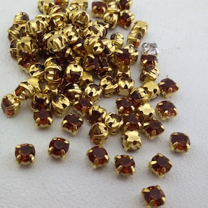 sew on rhinestone,glass Rhinestone With Claw,sew on dress embellishment,Sew on orange Crystal,Crystal Sew On Rhinestone,sew on small crystal