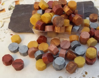 wax beads,colored sealing wax,wax seal beads,earthy colors sealing wax melts,wax bead for seal stamp,seal making wax,wax melt for invitation