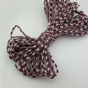 wine color paracord rope,paracord for bracelet,3.5mm strong braided paracord,colored nylon thick string,paracord for lanyard,safety paracord