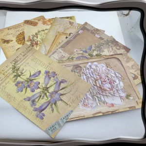 Carta antica con sfondo floreale, carta antica per scrapbooking, carta antica con design vittoriano, sfondo per diario retrò, vecchia carta per diario di scarto