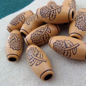 large acrylic beads,imitation wood cord stoppers,large cord stoppers,big acrylic barrel bead,large hole beads,macrame acrylic bead,cord lock