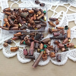 koperen kralen, gerecyclede koperen afstandskralen, koperen kralenmix, antieke patina koperen kralen, Amerikaanse koperen afstandhouders koperen connectoren, oud patina koper