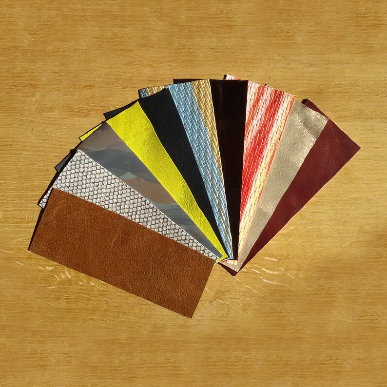 leather assortment panels,lot of leather offcuts,multicolored leather panels lot,small leather pieces for earrings,scrapbook leather pieces