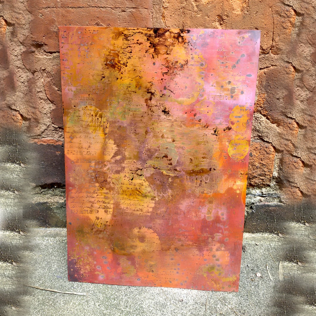 Patina Copper Sheet for Jewelry,rustic Copper Crafting Material,metal
