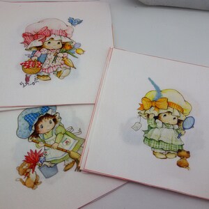 vintage cartoon girl decorative fabric panel,vintage cute girl cotton patches,sew on print on fabric girl,vintage girls decorative appliques