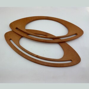 WADORN 2 Pezzi Manico per Borsa in Legno con 1 Pezzi Fondo Borsa Uncinetto 25