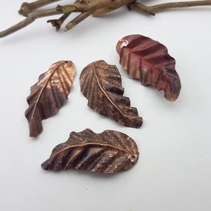 copper leaves charms,antique patina copper leaves,copper leaf charm for earrings,old patina jewelry copper leaf,vintage patina copper leaf