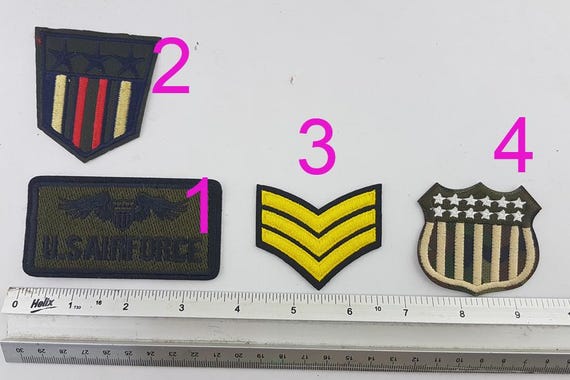 陸軍アイロン接着パッチ、陸軍熱接着刺繍パッチ、陸軍アイロン接着