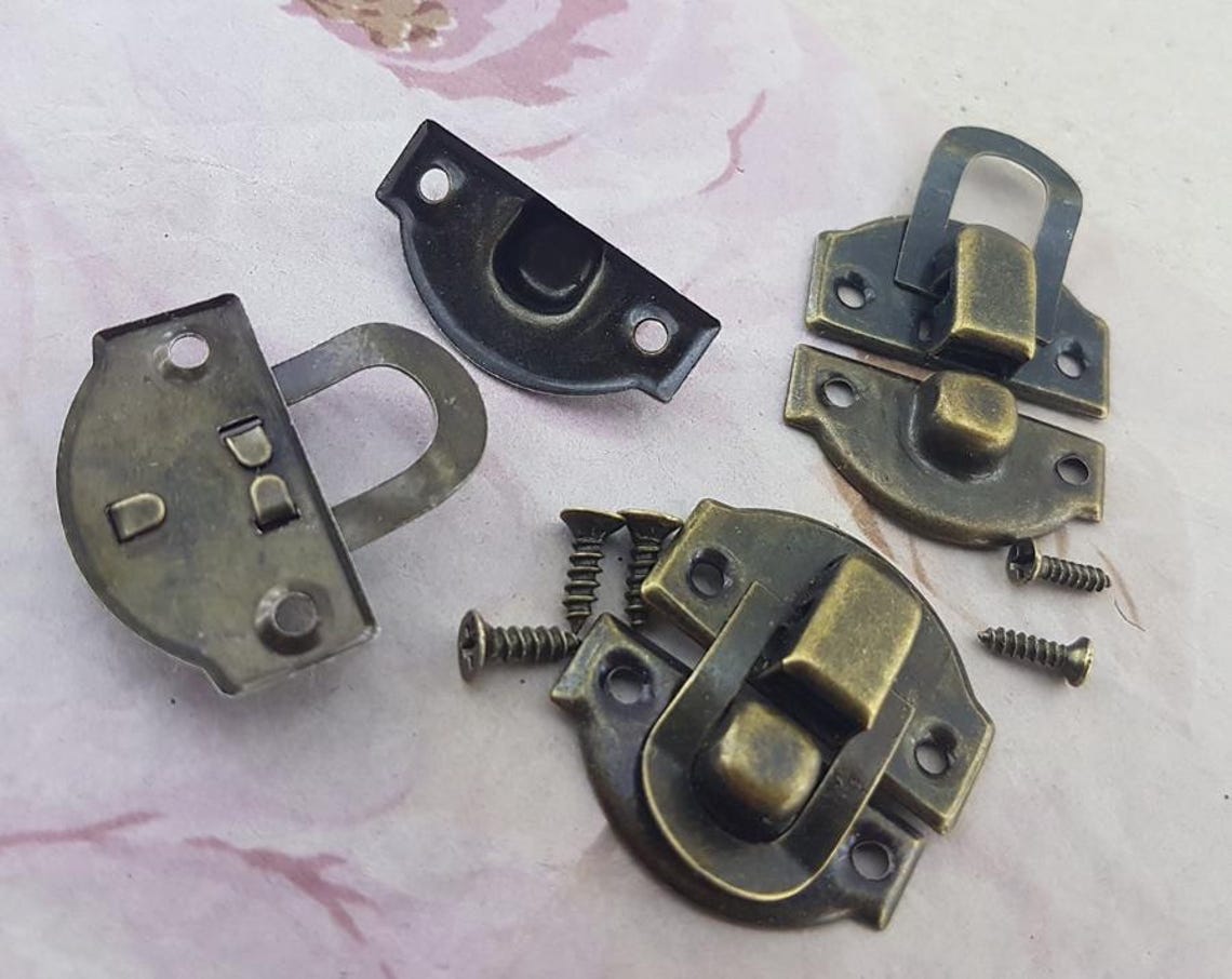 Lightweight Latch Antique Bronze Small Latch,vintage Decor Latches,4 Pcs Lightweight ...