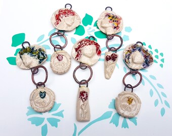 ceramic charms pendants handmade pottery,handcrafted large ceramic charms for jewelry,glazed rustic natural pottery necklace charm pendant