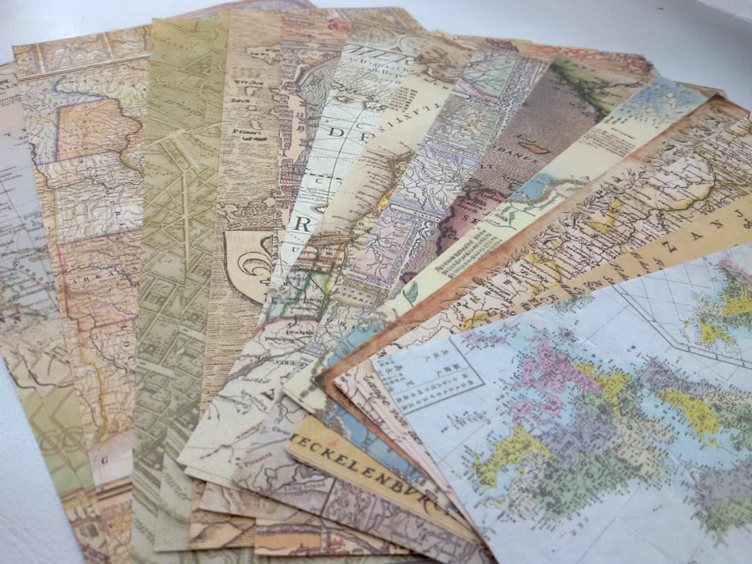 Vintage Map Paper,antique Bookstore Old Maps,craft Maps Background Old ...