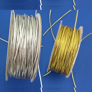 elastic lurex cord,4 m elastic silver cord 1.2 mm,elastic gold cord 1.2 mm,metallic braid elastic,fine elastic metallic cord,metallic cord