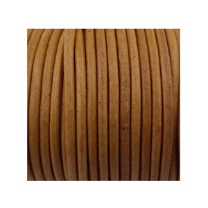 leather cord for jewelry,2 mm leather cord,1 m mustard round leather lace,bracelet round distressed Leather cord,necklace leather thong,thin