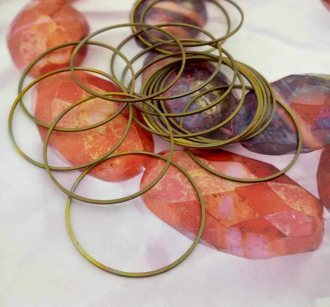 Brass Rings,antique Brass Metal Rings,large Brass Ring Connectors,brass
