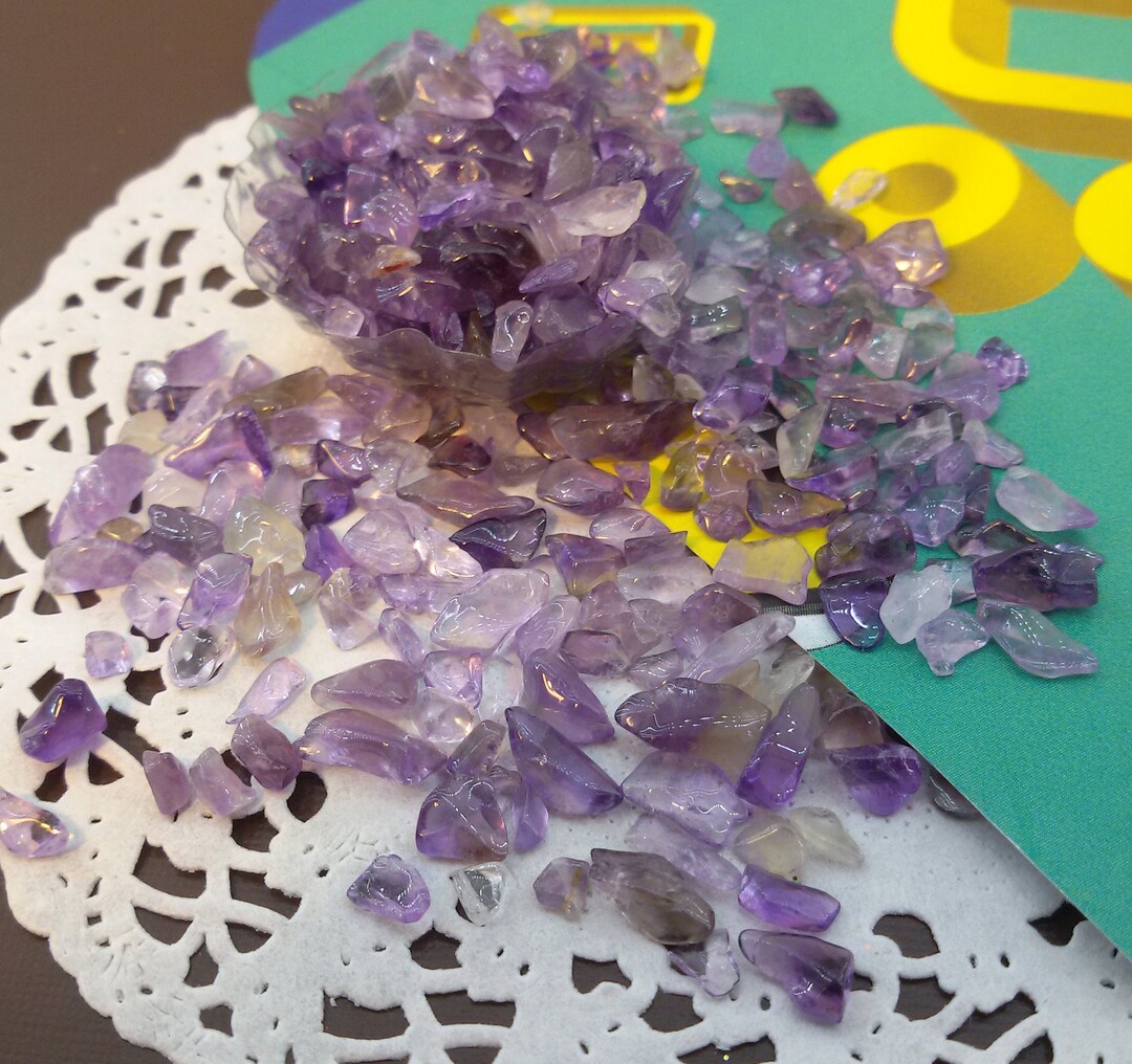 Amethyst Crystal Chips,purple Gemstones Filler for Resin,undrilled