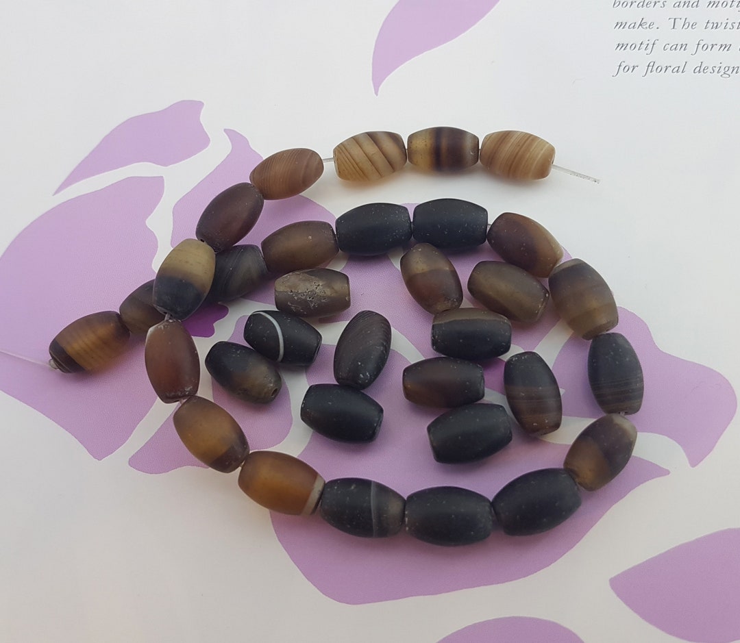100 perline rotonde in agata onice nera opaca naturale da 8 mm, perline