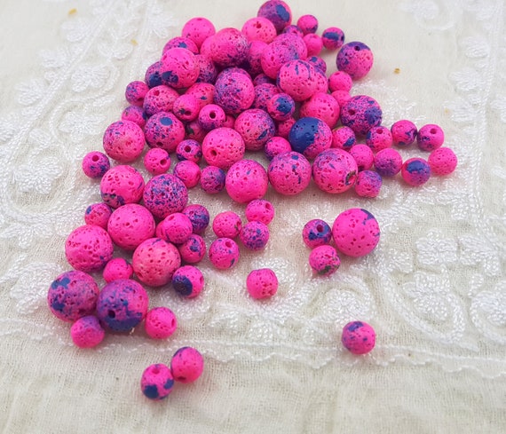 Pink lava beads deals