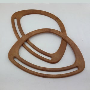 oval bag handle, plastic bag handle,wood effect small bag handle,plastic brown bag handle,handbag handles wood effect,pair of bag Handles