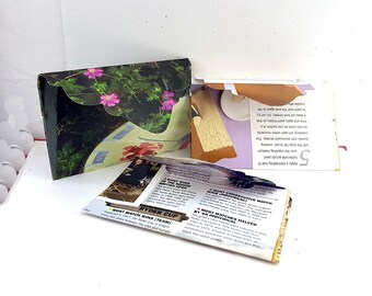 Paquete de sobres de papel, 25 sobres de papel con diseños variados para armar uno mismo, embalaje de papel para joyería, juego de sobres con patrones reciclados, bolsa de regalo de papel reciclable.