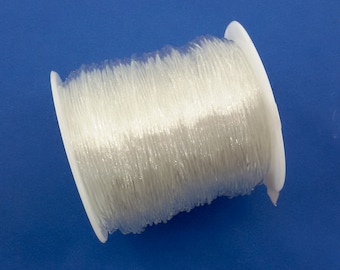 Fil invisible, fil à tisser pour perles fines, fil à coudre en nylon transparent pour perles de 0,2 mm, fil pour broderie perlée, fil invisible pour bijoux