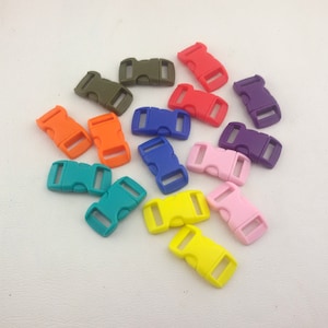 Side Release plastic Buckle,Dog Collar buckle,1 cm Strap Webbing buckle,colorful fastening buckle,smal red plastic buckle,orange side buckle